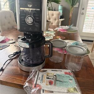 Ninja Creami Deluxe Ice Cream Maker - Black, Silver